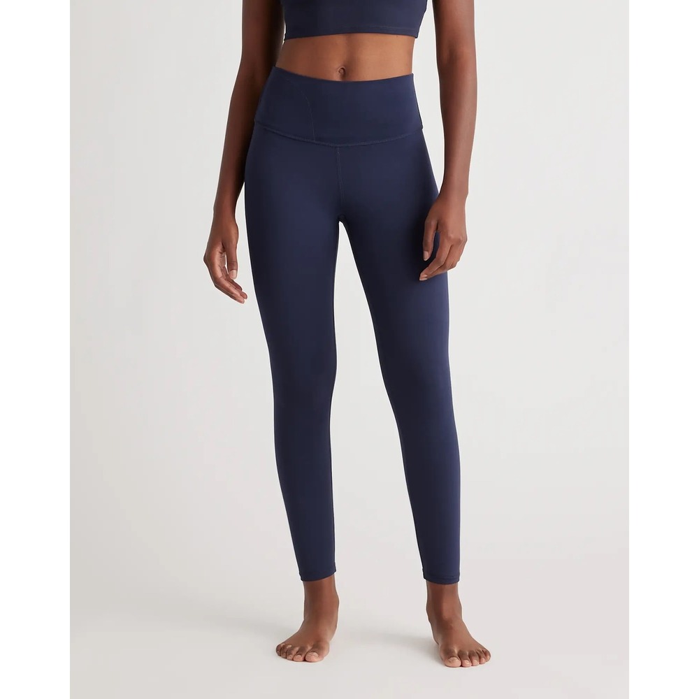 Quince Ultra-Form High-Rise Legging Deep Navy Blue Sz L NWT Yoga Pilates Lounge